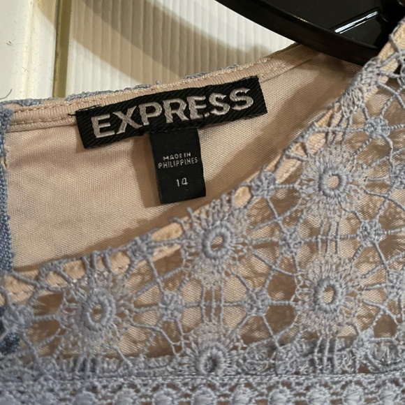 Express Baby Blue Dress. Size 14. - Picture 5 of 5